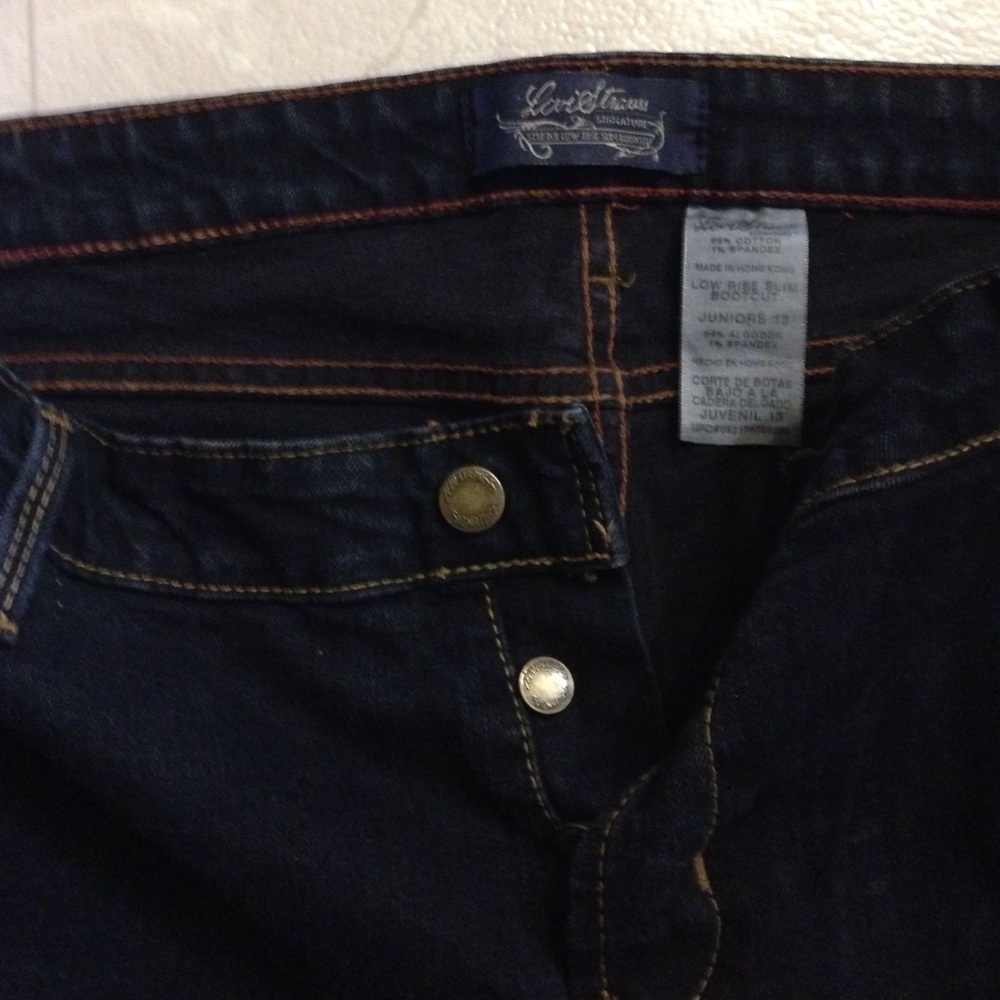 LEVIS Button Fly Boot Cut Low Rise Slim Je… - Picture 2 of 4